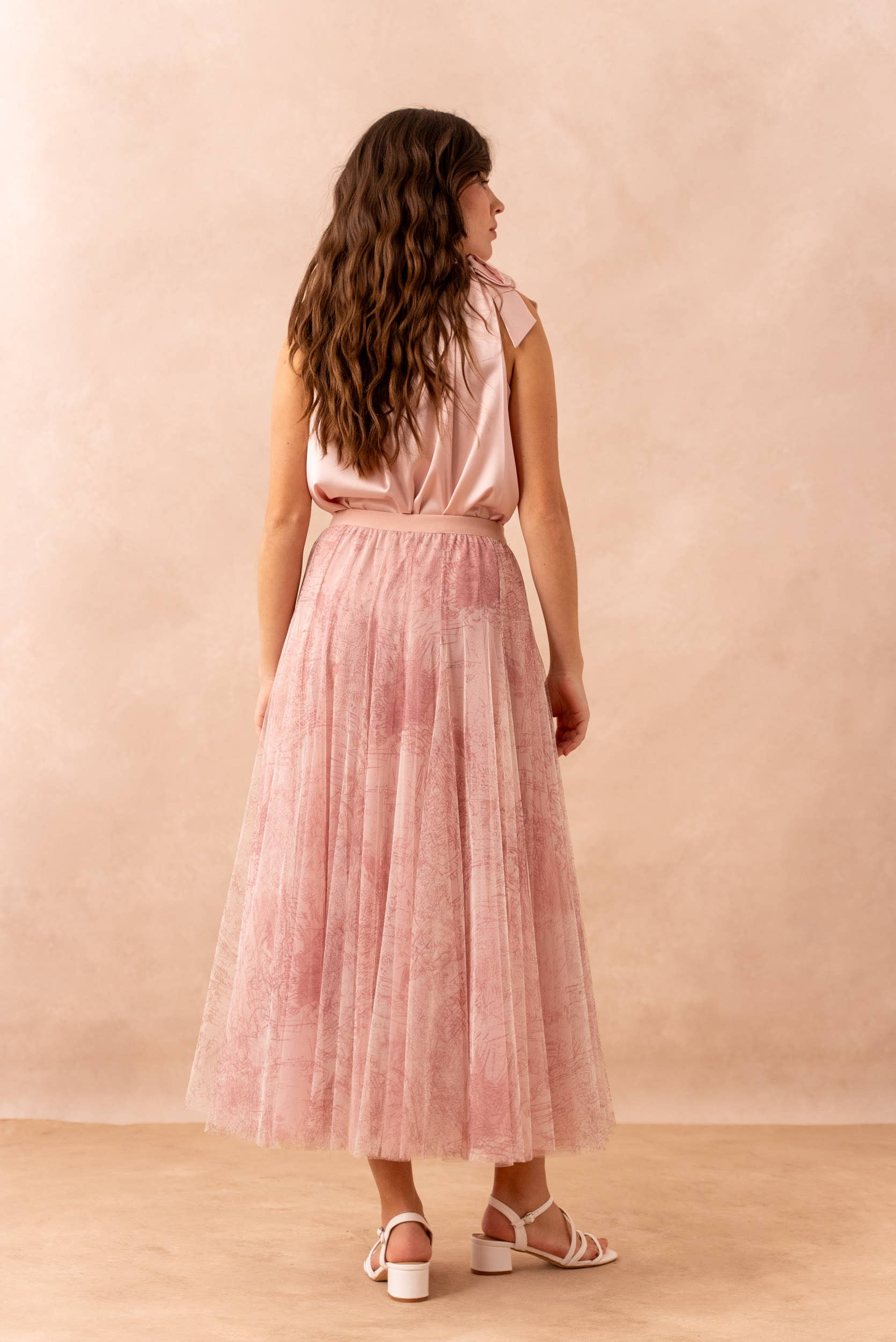 CHOKLATE PARIS - Wholesale Skirt - Women's - Amber skirt in toile de Jouy printed tulle - CK08202-110