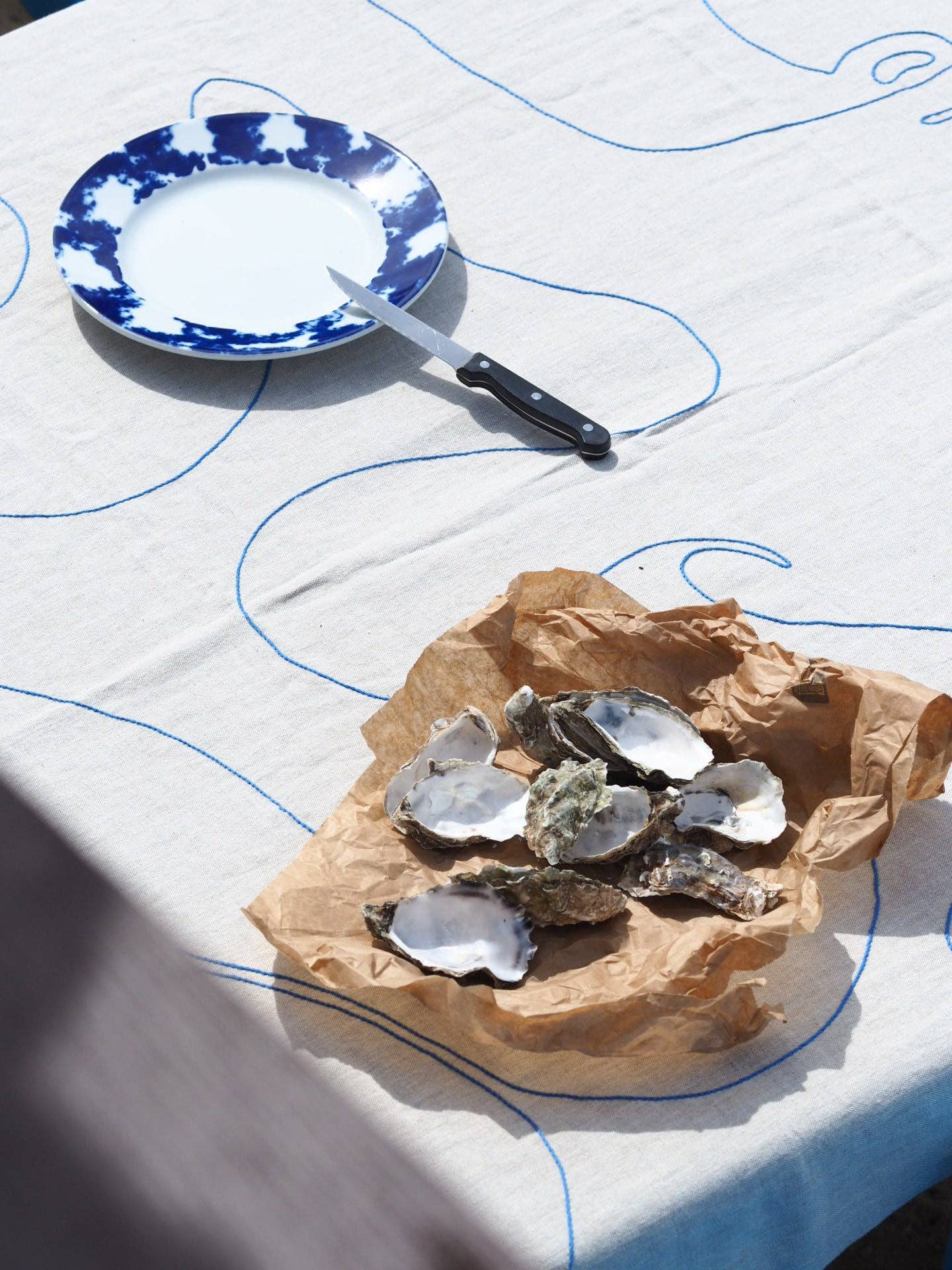 À bientôt – Toalha de mesa por atacado – Toalha de Mesa de Linho Orgânico Le Poulpe4