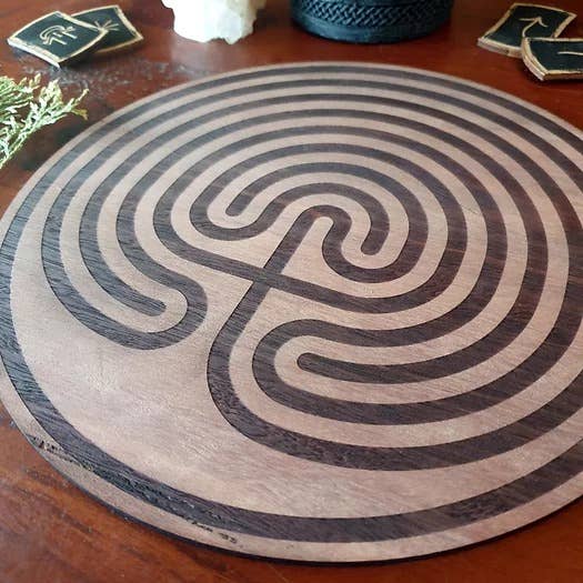 Yiska Designs - Wholesale Decorative Tabletop Object - Hekate's Labyrinth Altar Tile1