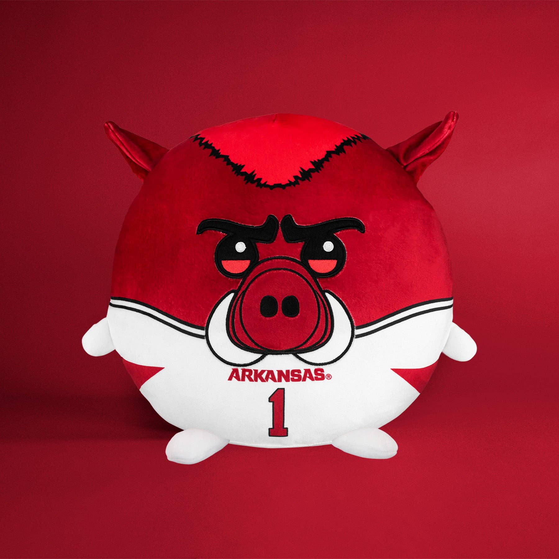 Uncanny Brands - Wholesale Stuffed/Plush Toy - Kids & Baby - Sleep Squad Arkansas Razorbacks Big Red 12" Mascot Kiri Cloud Plushie3