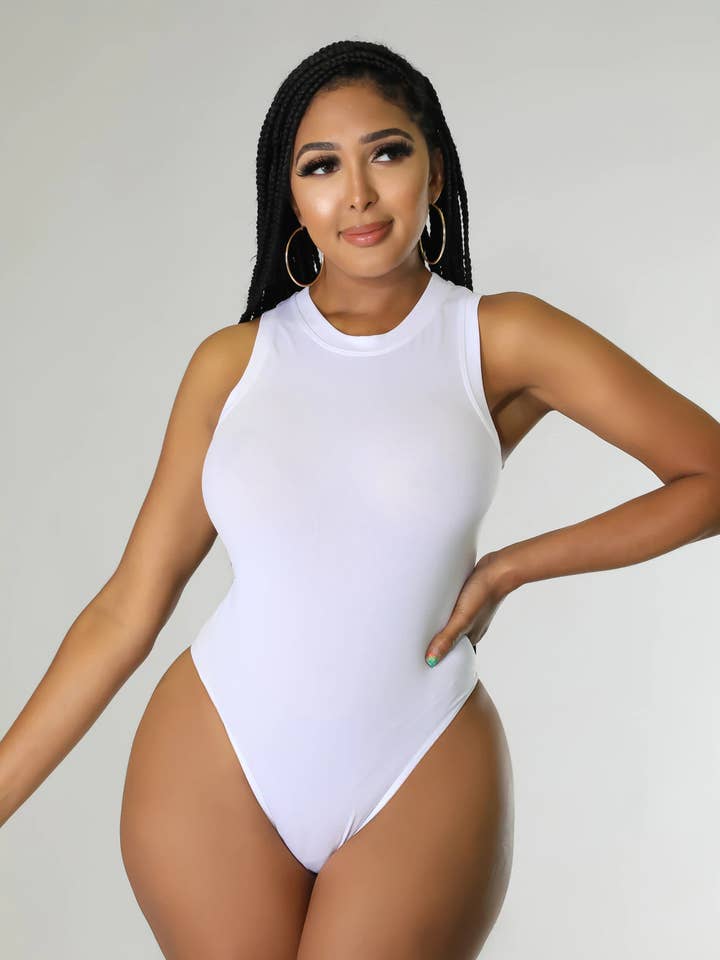 Crew Neck Seamless Bodysuits for wholesale by 5besties inc