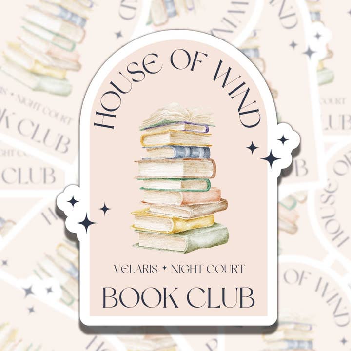 Sticky Sadness Designs - Venta al por mayor Pegatina - Adhesivo de vinilo para lector electrónico ACOTAR House of Wind Book Club