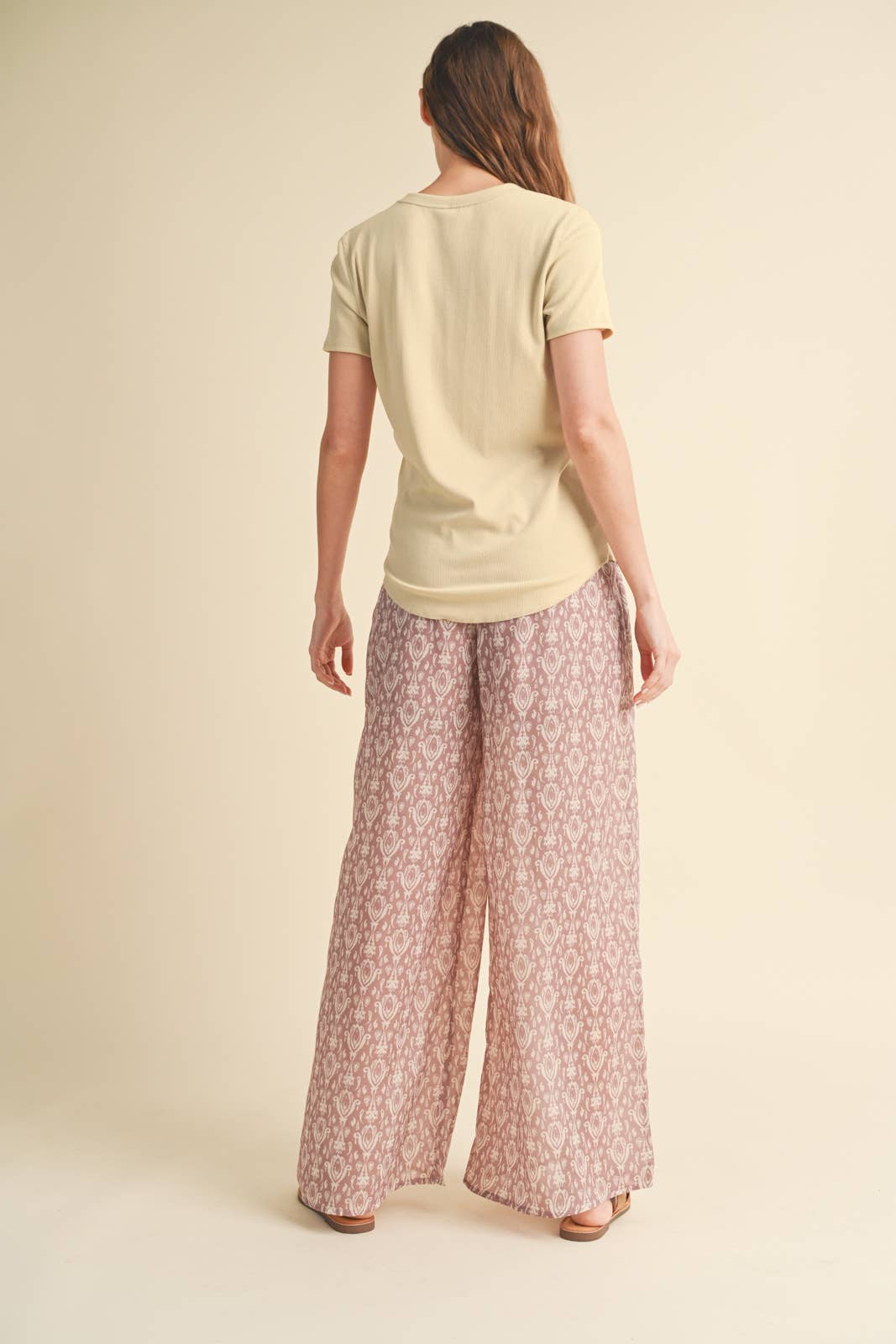 Wishlist Apparel – T-shirt – Mulher por atacado – Camiseta básica canelada de malha / WL18-171463