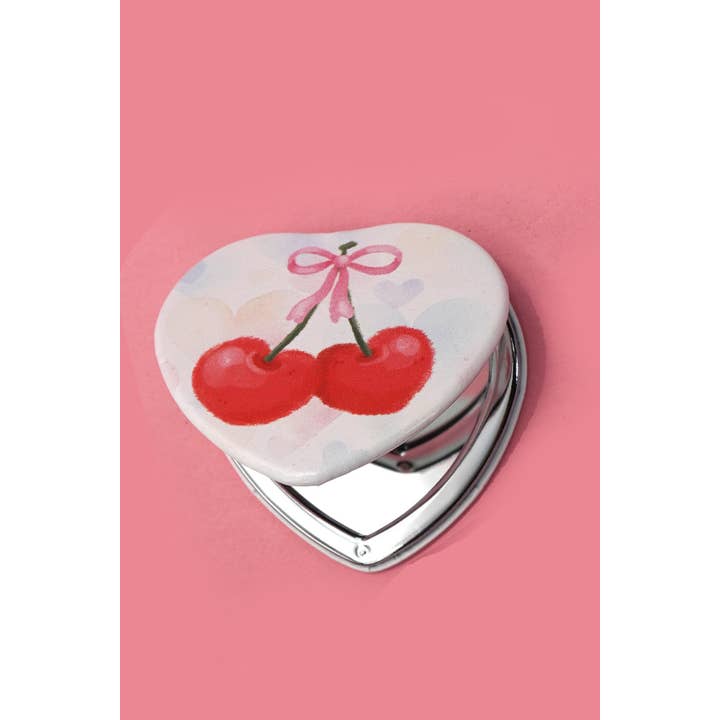 JOSSLYN by wall to wall - Wholesale Compact Mirror - TRAVEL POCKET COMPACT HANDHELD BOW MIRROR | 40M101