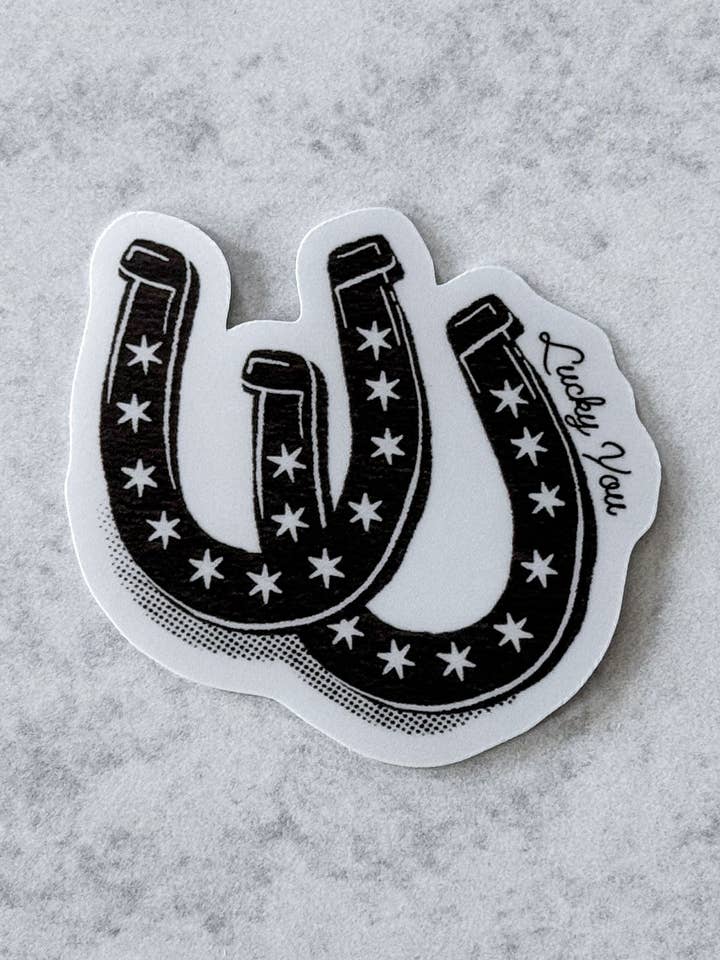 Autocolante Ferradura da Sorte por atacado de Wolf & Wren Co.