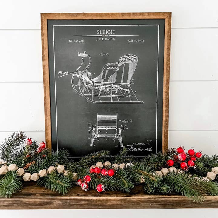 Signes de Noël Vintage Patent pour la vente par WillowBee Signs & Designs