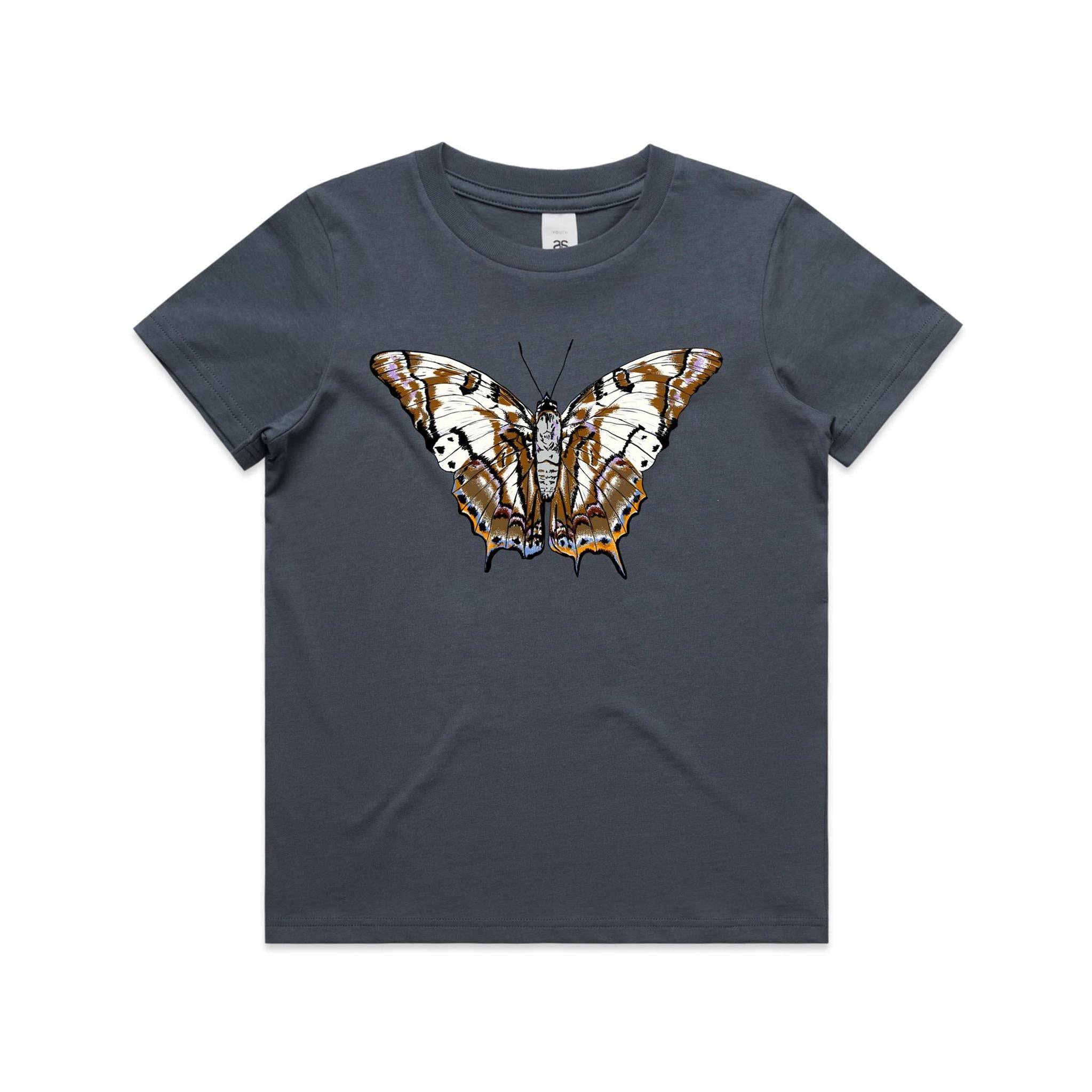 High Tees - Wholesale Screen Printed T-Shirt - Kids - Tailed Emperor Butterfly Kids T shirt8