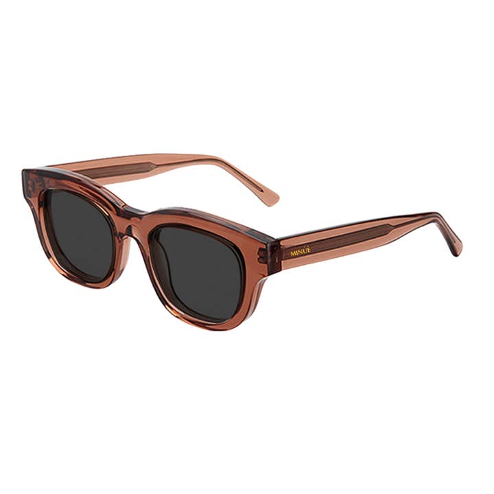 Sienna Sepia 26. Lunettes de soleil en acétate pour la vente par Minue Opticians