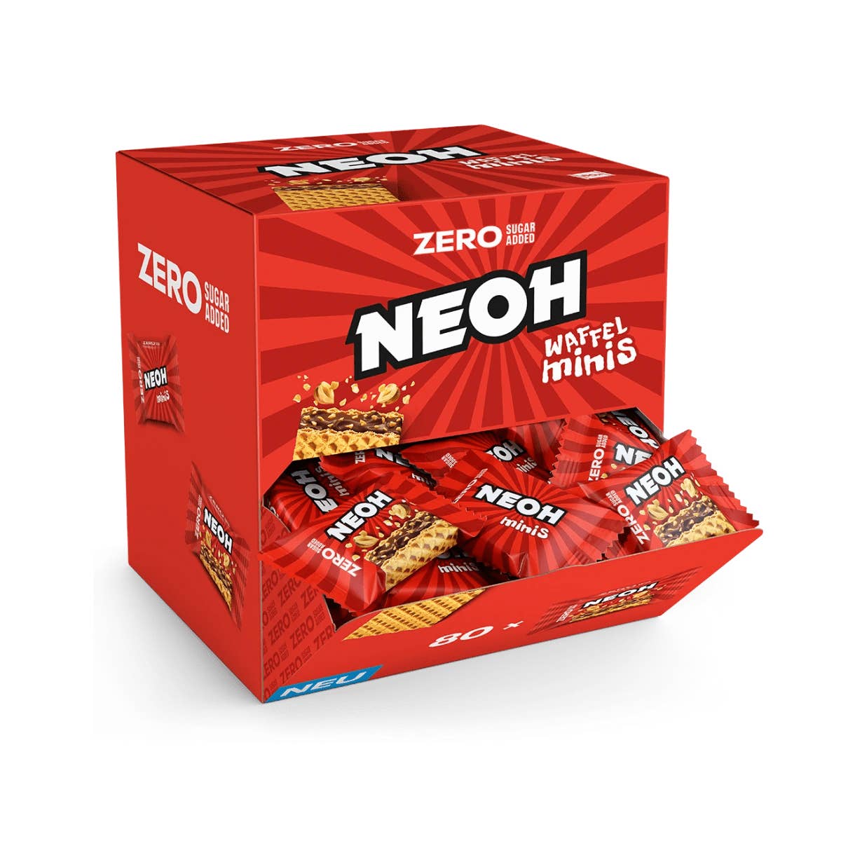 NEOH - Vendita all'ingrosso Barrette - Confezione snack di mini waffle