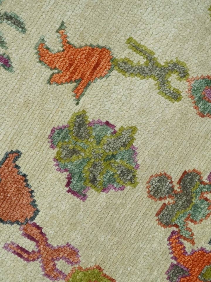 3x5 Traditional Beige and Rust Oushak Area Rug for wholesale by The Rug Decor, Inc.