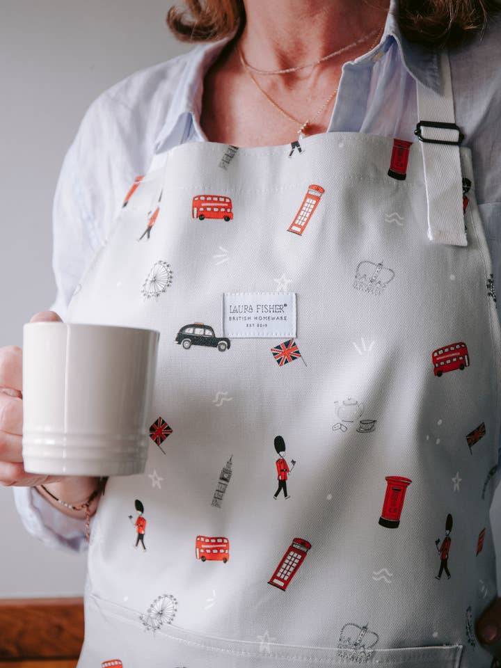 Bright & British Apron for wholesale by Laura Fisher