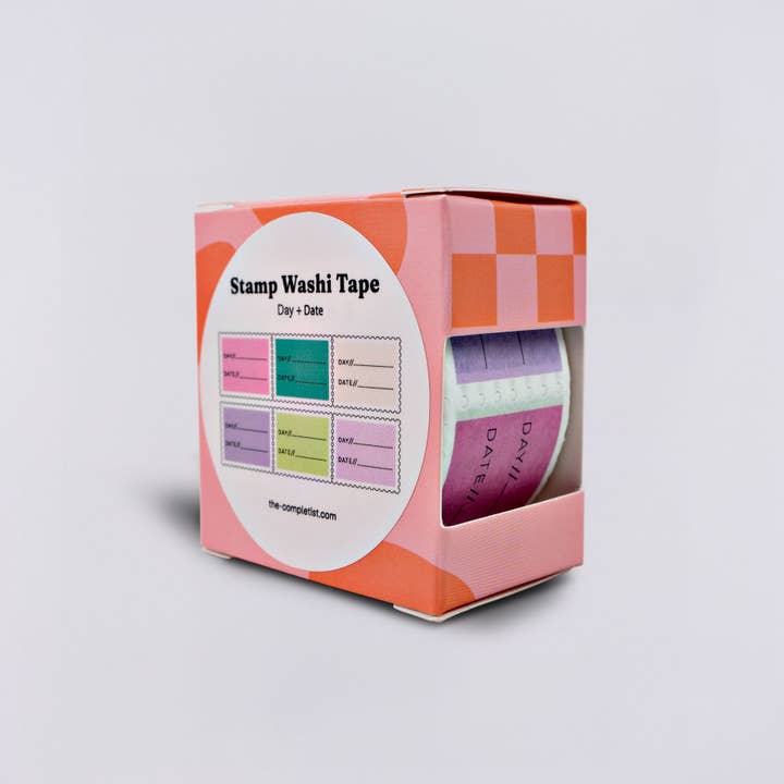 The Completist - Wholesale Washi Tape - Day + Date Stamp Washi Tape6
