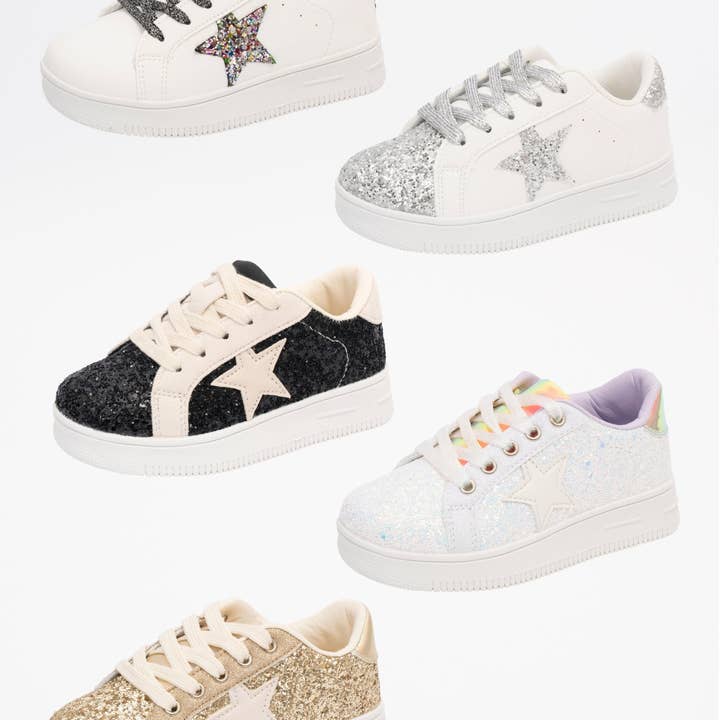 Marie Nicole Clothing - Wholesale Lifestyle Sneakers - Kids - Girls' Sparkle Star Sneaker