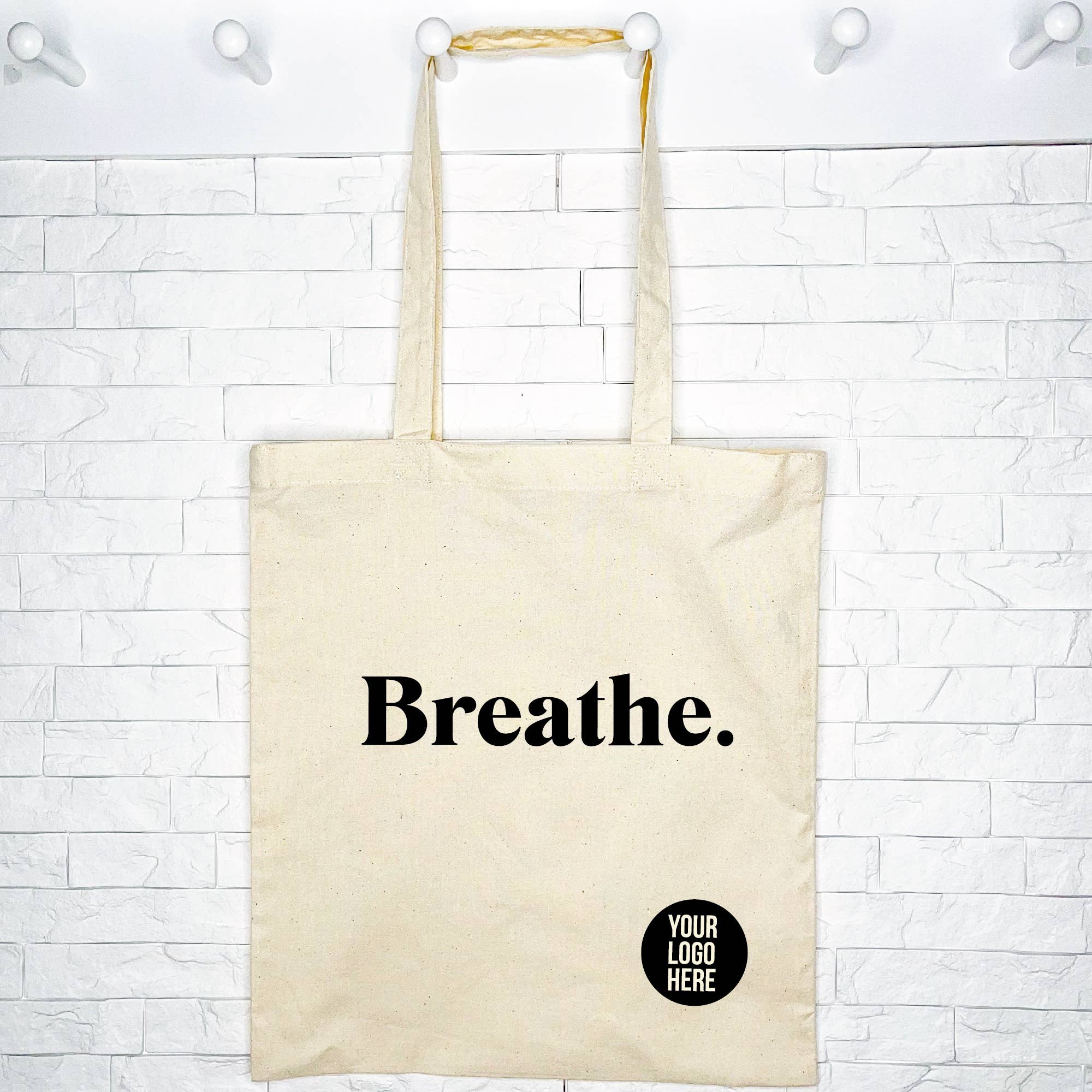Lovetree Design – wholesale Tote bag – Women's – Breathe. Yoga or Pilates Studio Custom Tote Bag4
