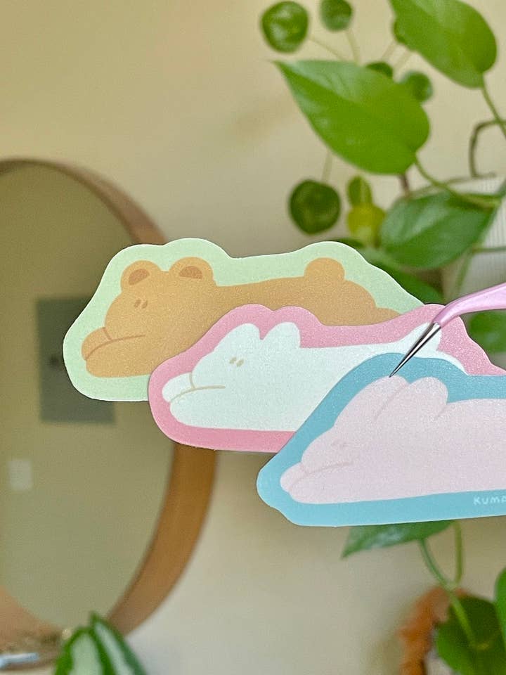 Trio Vinyl Stickers for wholesale by Kumakun Studio