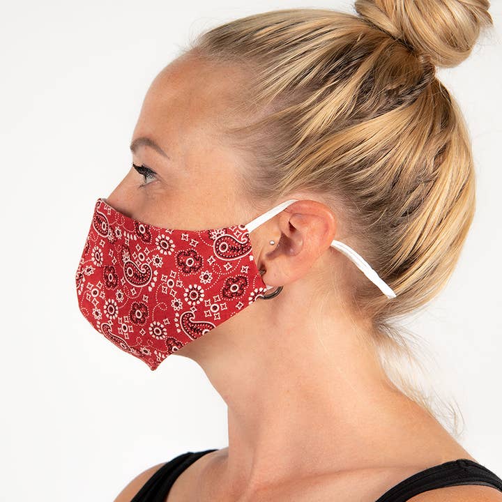 Clayre & Eef - Wholesale Protective Face Mask/Shield - FM0001 Washable Face Mask Red Cotton Face Mask1