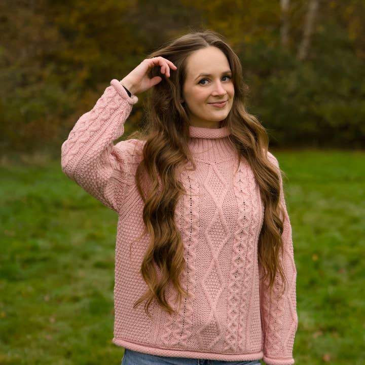 Mars Knitwear - Wholesale Knitted jumper – Women′s - British Wool - Seacole - Rose Mix6