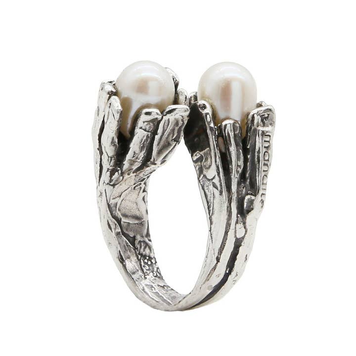 Mandile Gioielli - Wholesale Cocktail/Statement Ring - Silver ring with semiprecious stones (AR030)8
