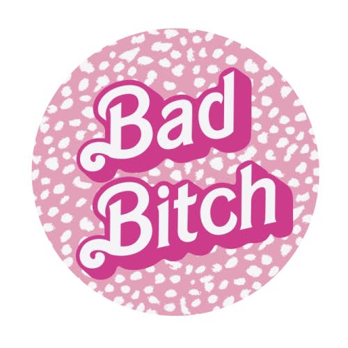 ART WOW (We Ship to the US with DHL) – wholesale Sticker – Circle Stickers 'Bad Bitch Barbie Dalmat