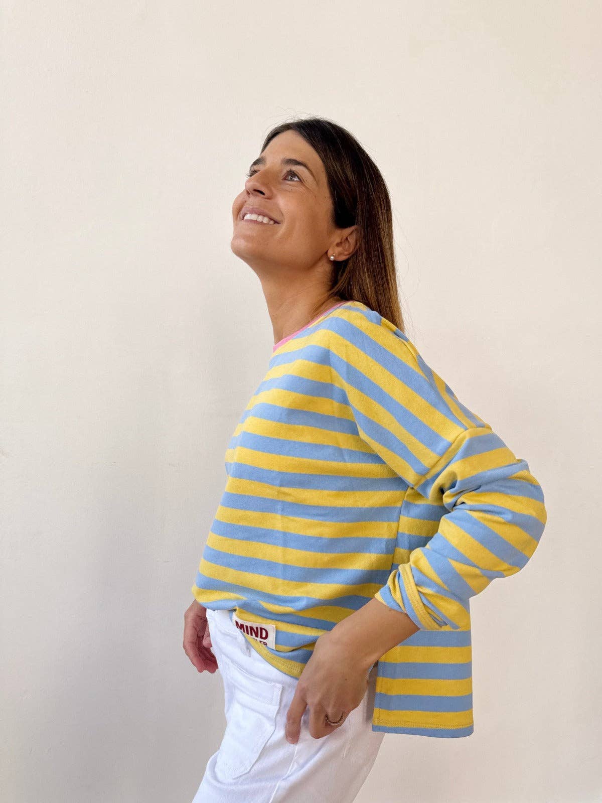 MindTraveler – T-shirt – Mulher por atacado – Camisola Núria Azul Céu2