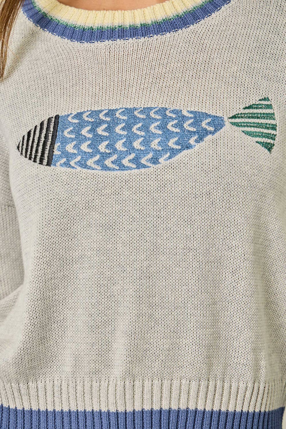 Mystree - Wholesale Knit Sweater - Women's - 61359 Color Block Pullover Sweater5