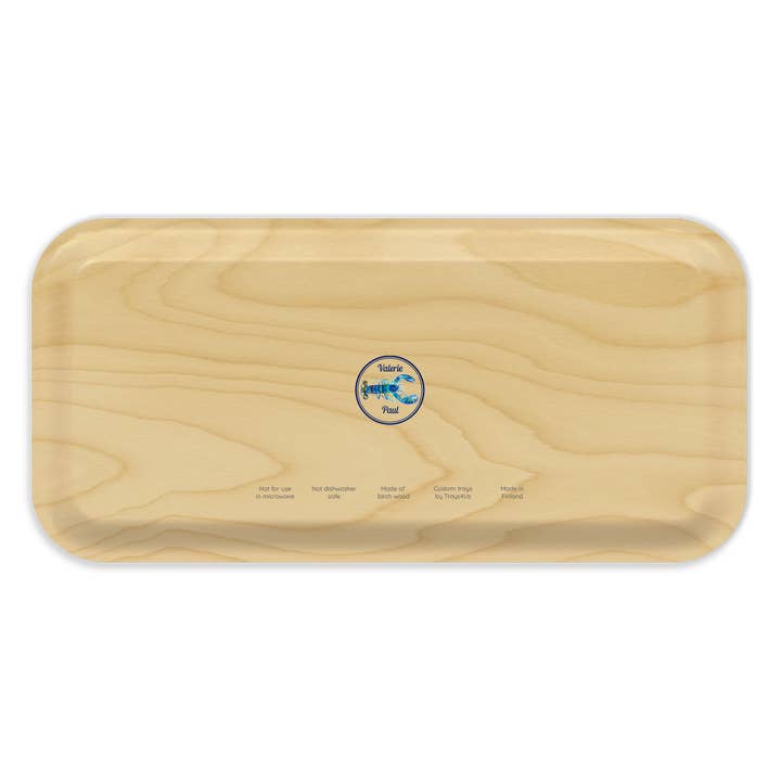 Trays4Us - Wholesale Serving Tray - Blue Crab Serving Tray by Valerie Paul2