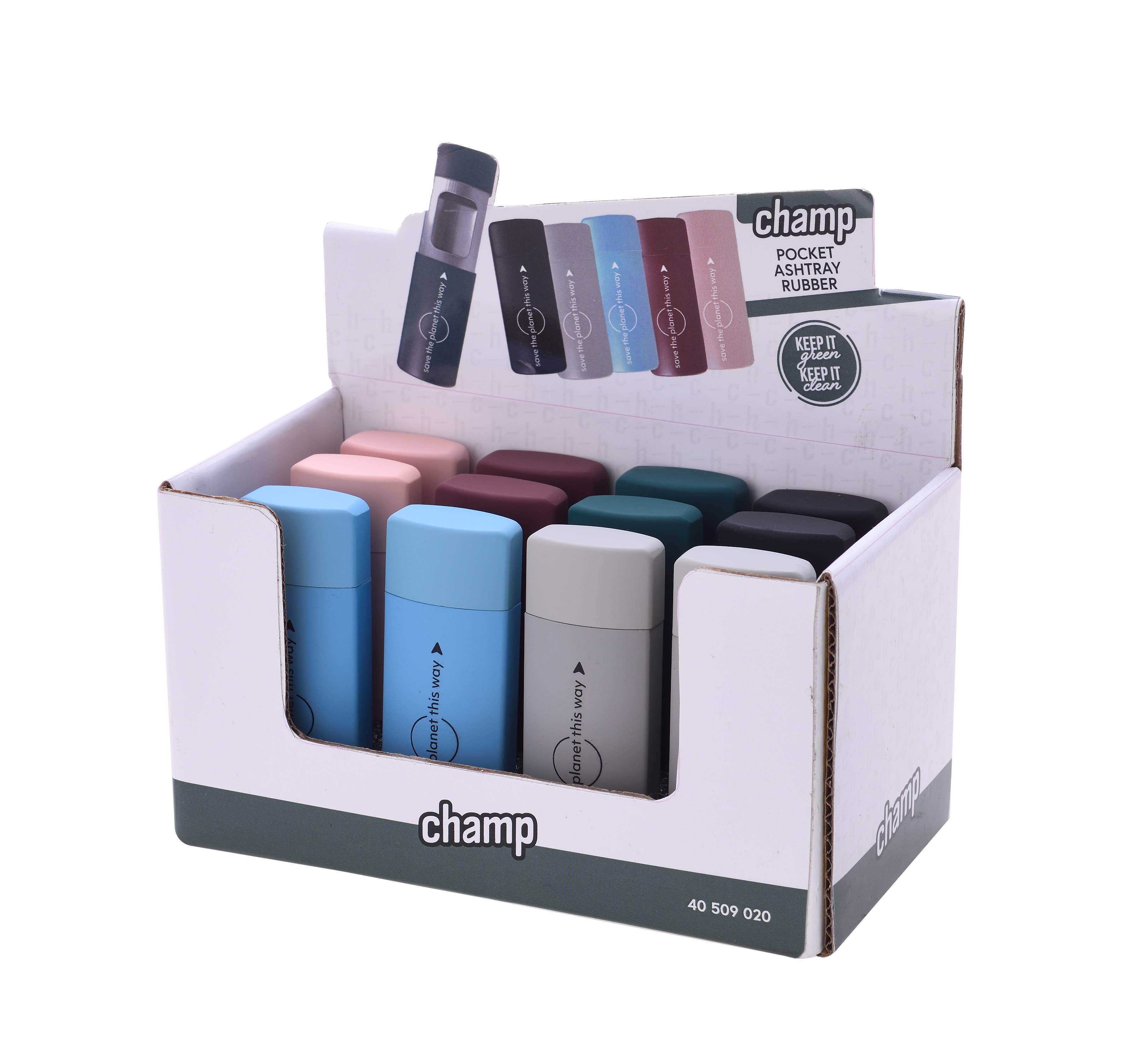 Champ by Polyflame - Wholesale Ashtray - Portable ashtray assorted colors7