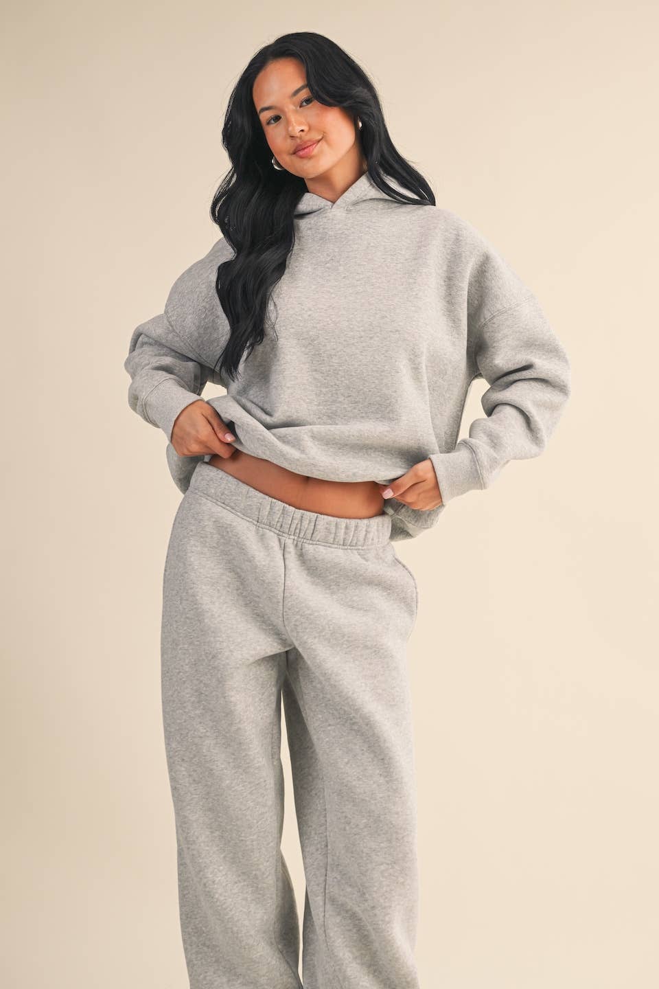 KIMBERLY C – Engroshandel Hoodie – Kvinder – Cozy Fleece oversize pullover hættetrøje13