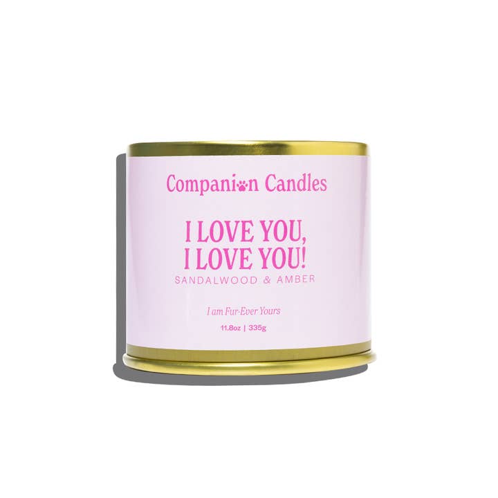 Companion Candles - Wholesale Travel Candles - Sandalwood & Amber Coconut-Soy Scented Candle (Pet-Safe)