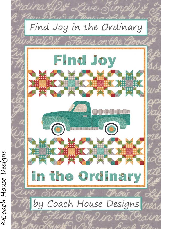 Trova la gioia nel modello ordinario della trapunta per la vendita all'ingrosso da parte di Coach House Designs