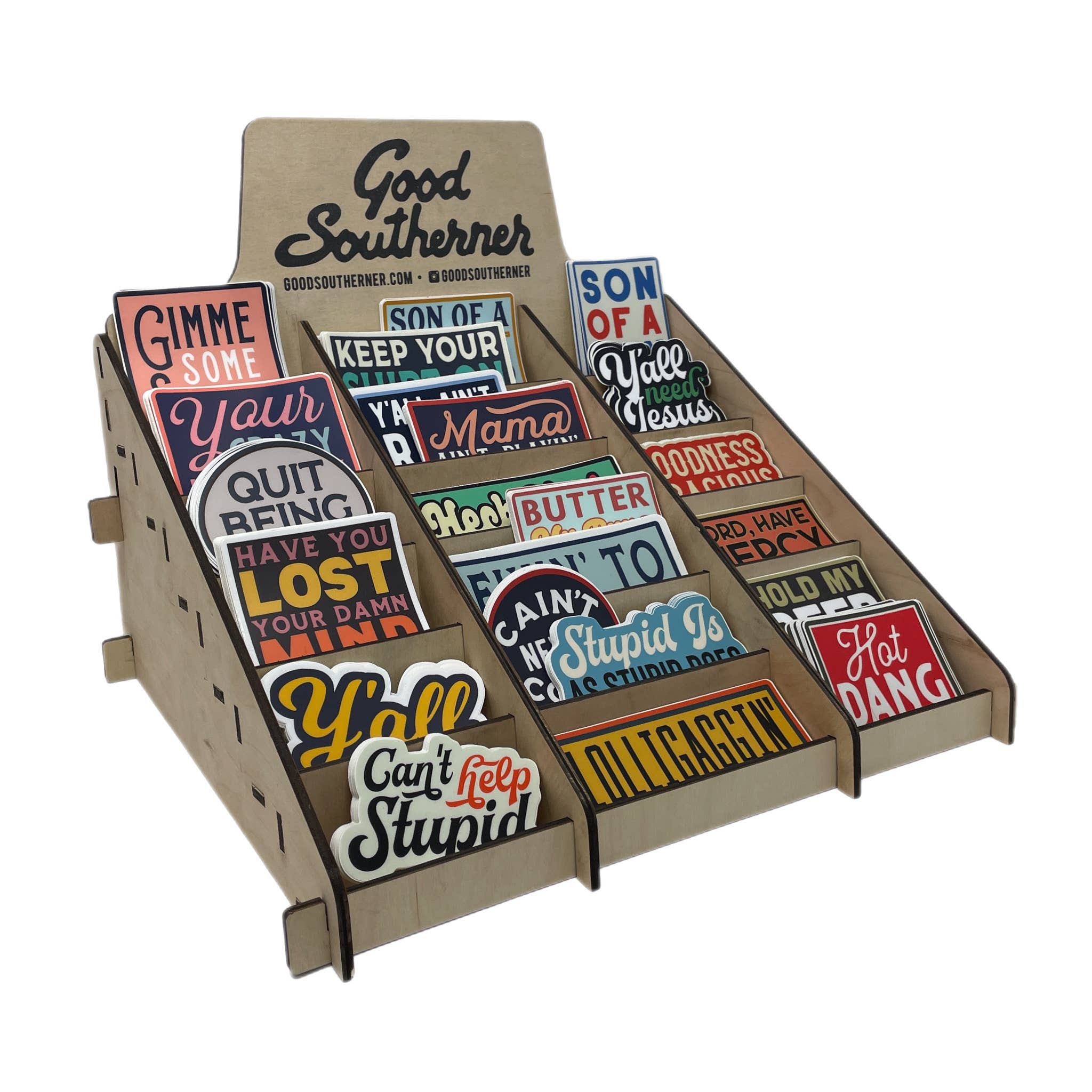 Good Southerner – wholesale Retailer display – Paper & novelty – Stationary Table Top Sticker Rack Display Stand1
