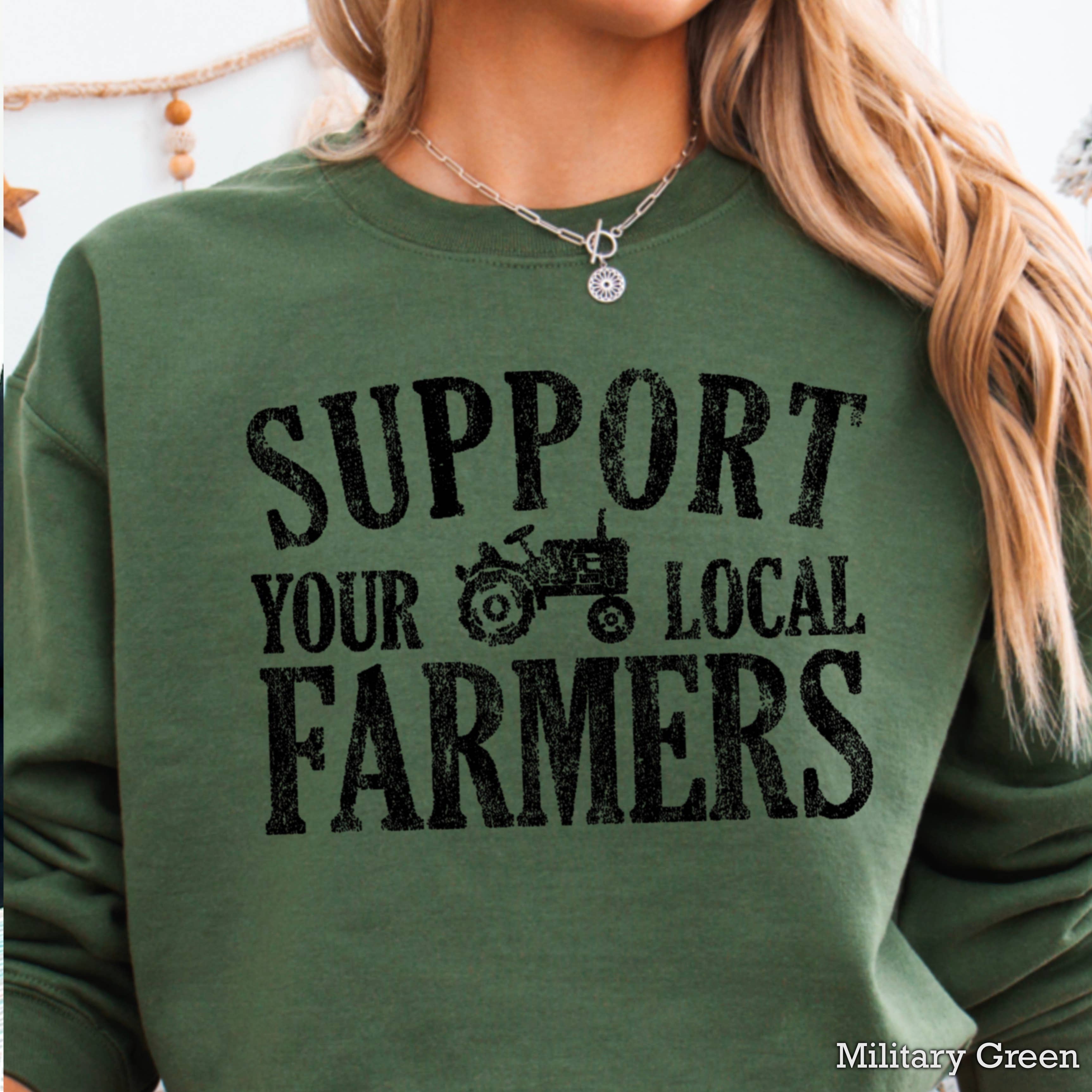 Shoppe SHC - Wholesale Graphic Sweatshirt - Women's - Support Your Local Farmers Women’s  Graphic Sweatshirt10