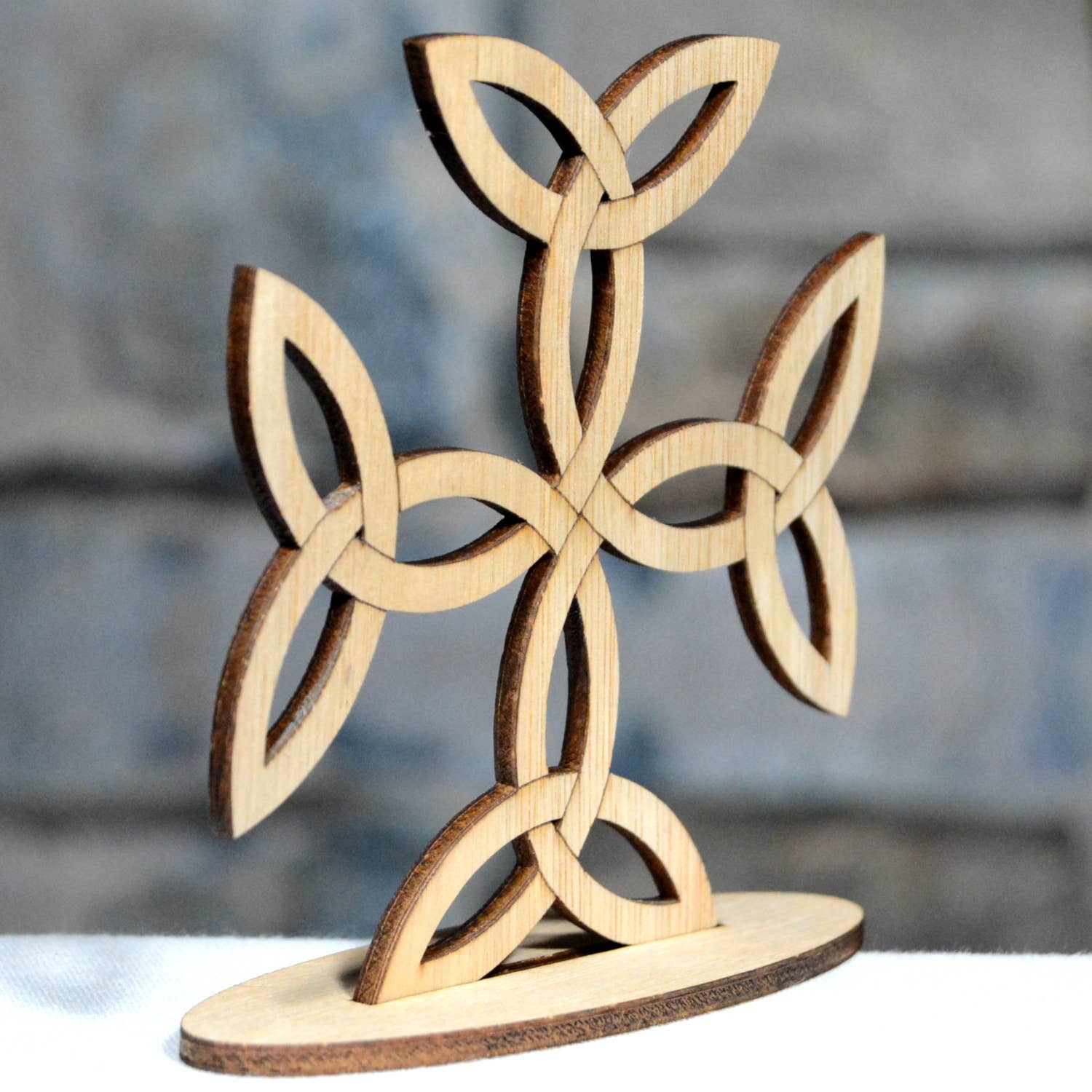 Tawny Barn - Wholesale Decorative Tabletop Object - Celtic Carolingian Cross, Welsh style decoration4
