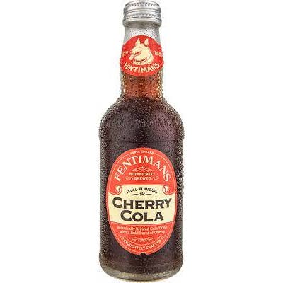 Fentiman's Cherry Cola Soda, 9.3oz Glass Bottle 12ct for wholesale by Grandpa Joe's Candy Shop