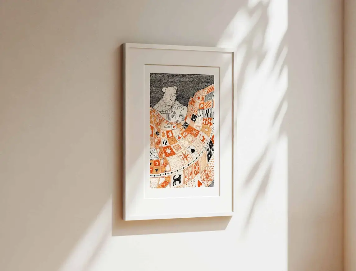 Katia Hinic Studio - Wholesale Art Print - 'Mother Sews' Art Print3