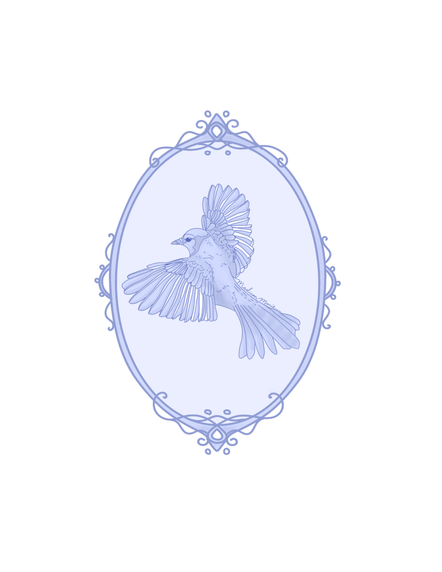 Madison Alley - Wholesale Sticker - Blue Bird Sticker - 3in Vinyl Sticker 2