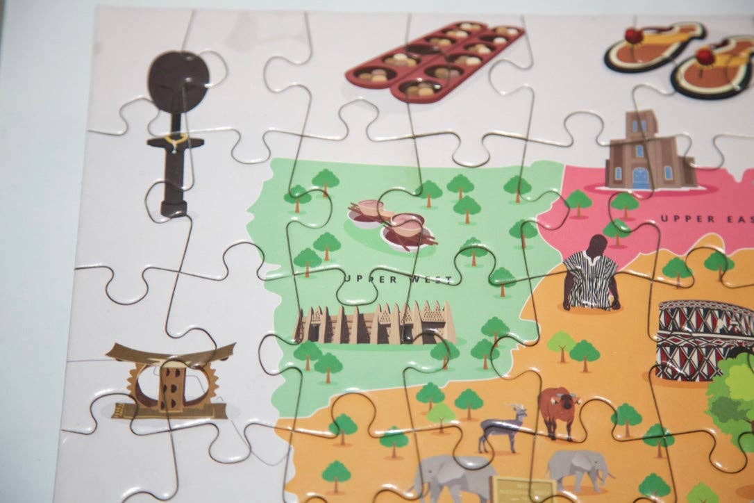 Very Puzzled – wholesale Puzzle – Child – Ghana Map Jigsaw Puzzle2