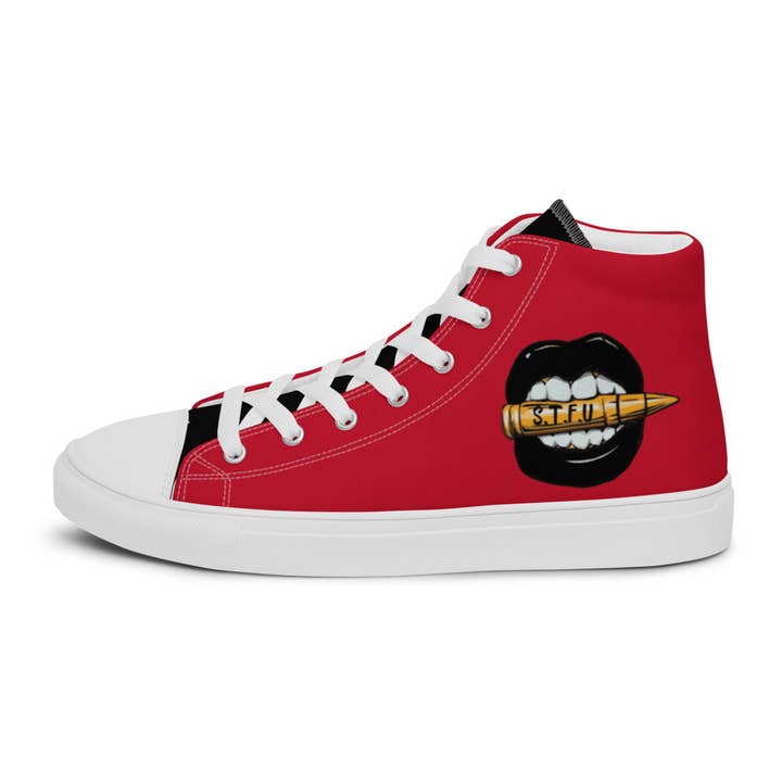 STFU - Wholesale Lifestyle Sneakers - Men's - Tony Trixx Chicago Men’s high top canvas shoes - Red