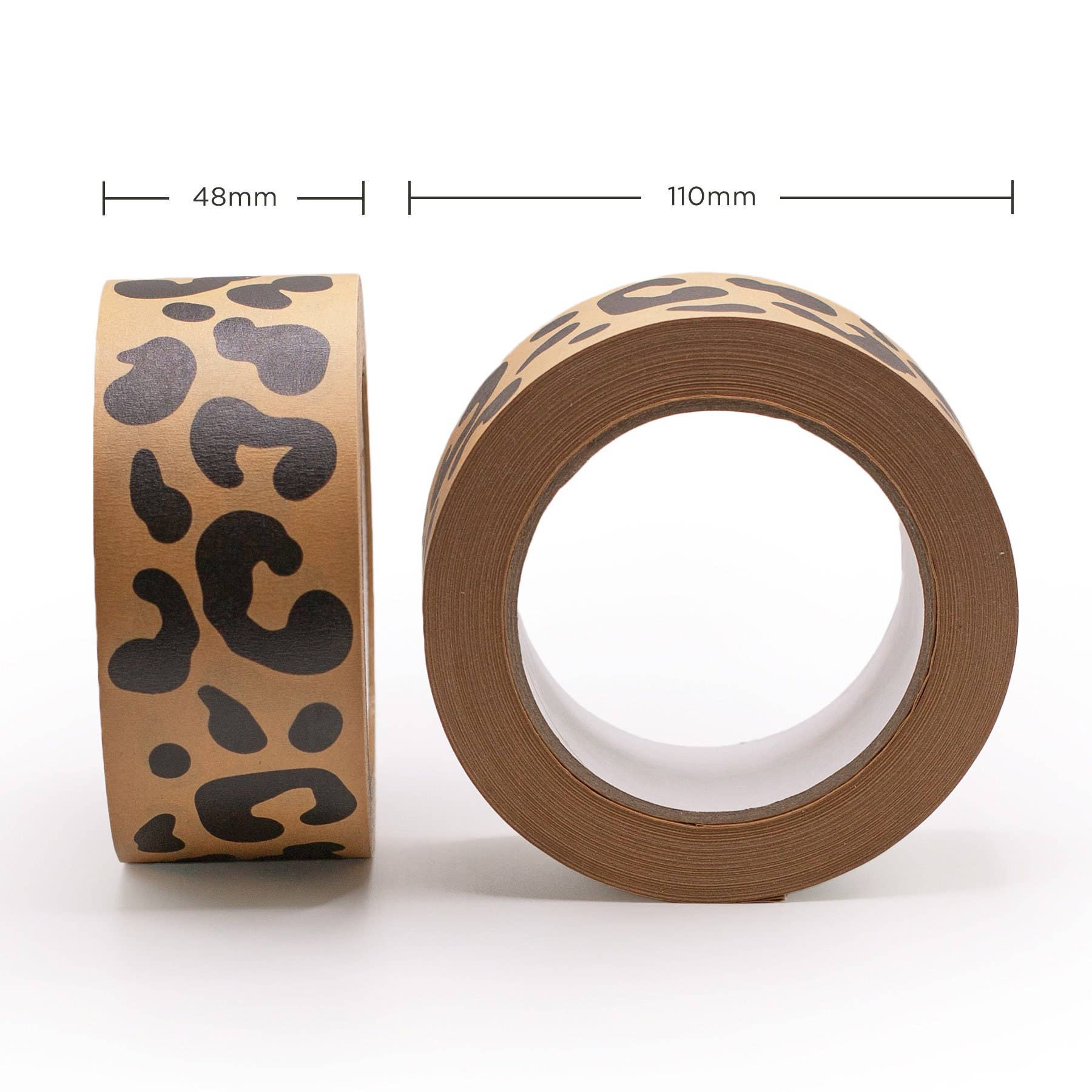 Packplan - Vendita all'ingrosso Nastri adesivi - Nastro adesivo per imballaggio con stampa leopardata in carta riciclata6
