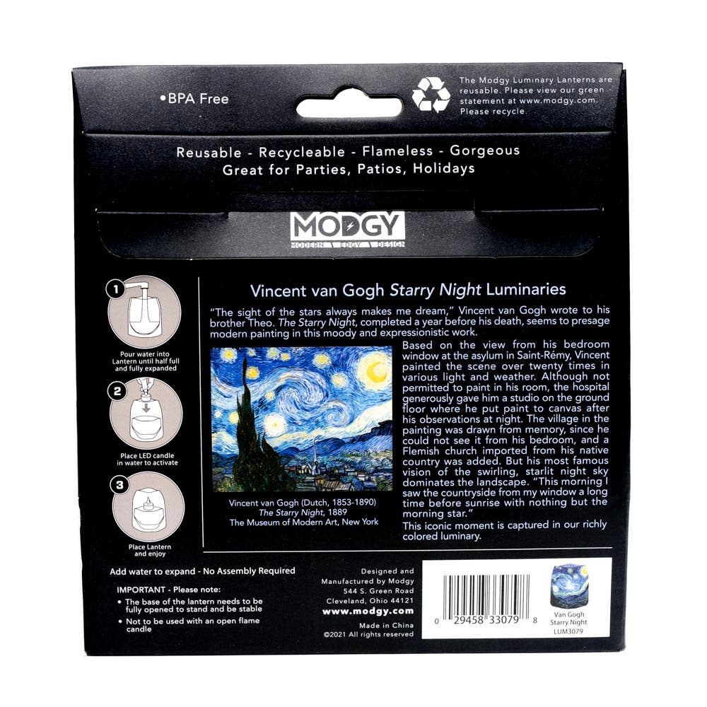 Modgy - Wholesale Lantern - Luminary - Vincent van Gogh Starry Night5
