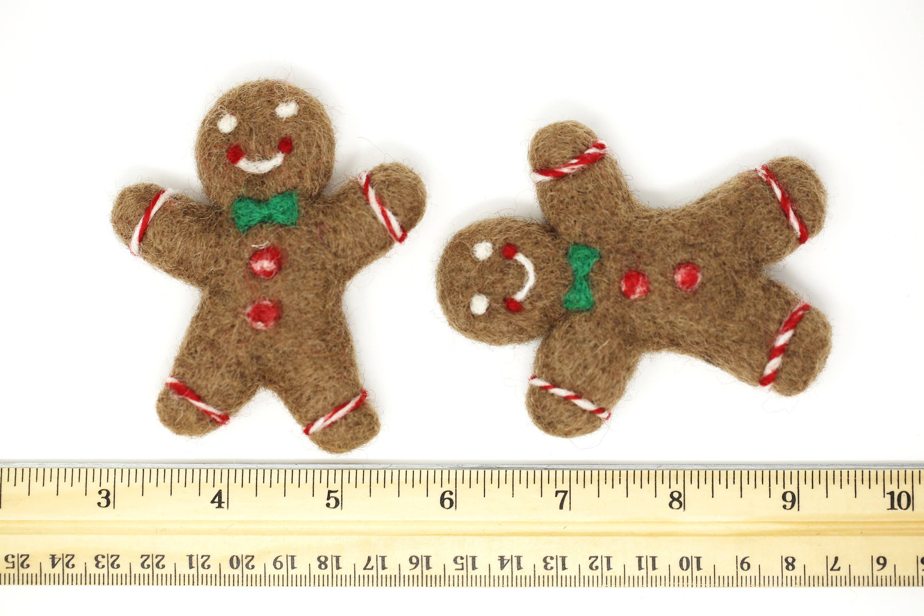 The Felt Pod - Wholesale Christmas Decoration - Felted Gingerbread Man Christmas Decoration6