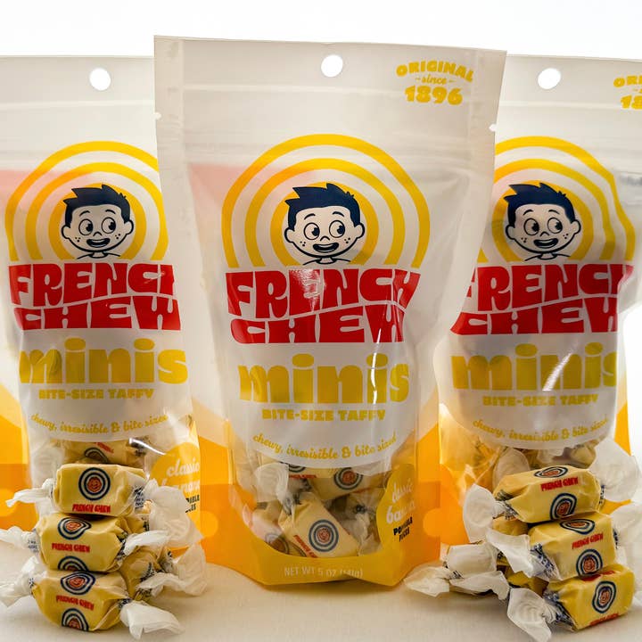 French Chew Co - Wholesale Taffy - French Chew Banana Mini's (12pk/5 oz)0