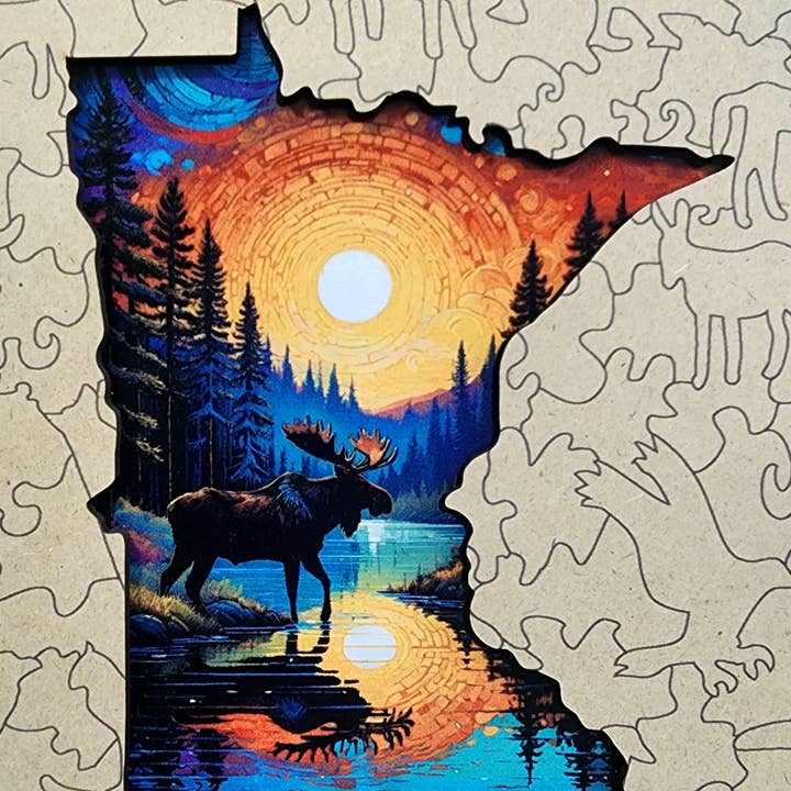 Art Factory LLC - Wholesale Puzzle - Adult - Minnesota wooden puzzle4