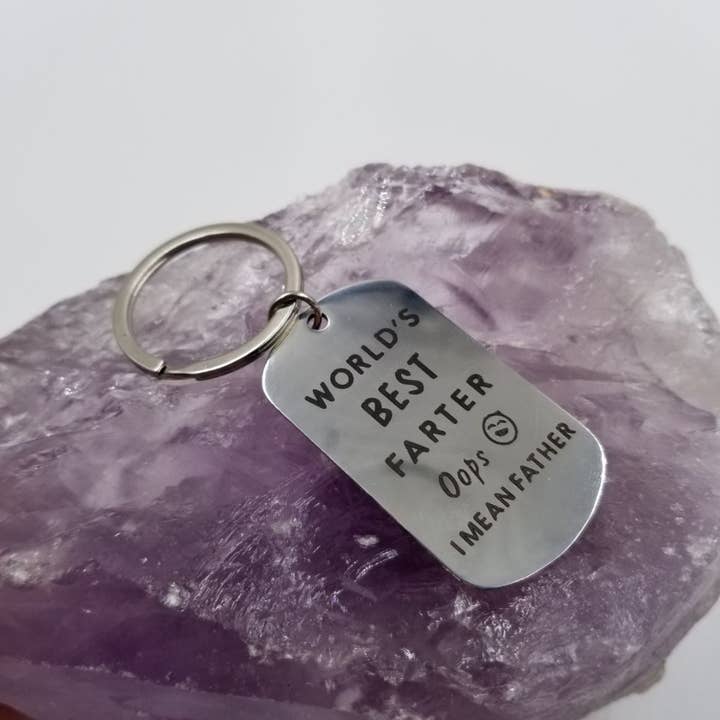 WORLD'S BEST FARTER I MEAN FATHER Keychain for wholesale by magnolia jewelry