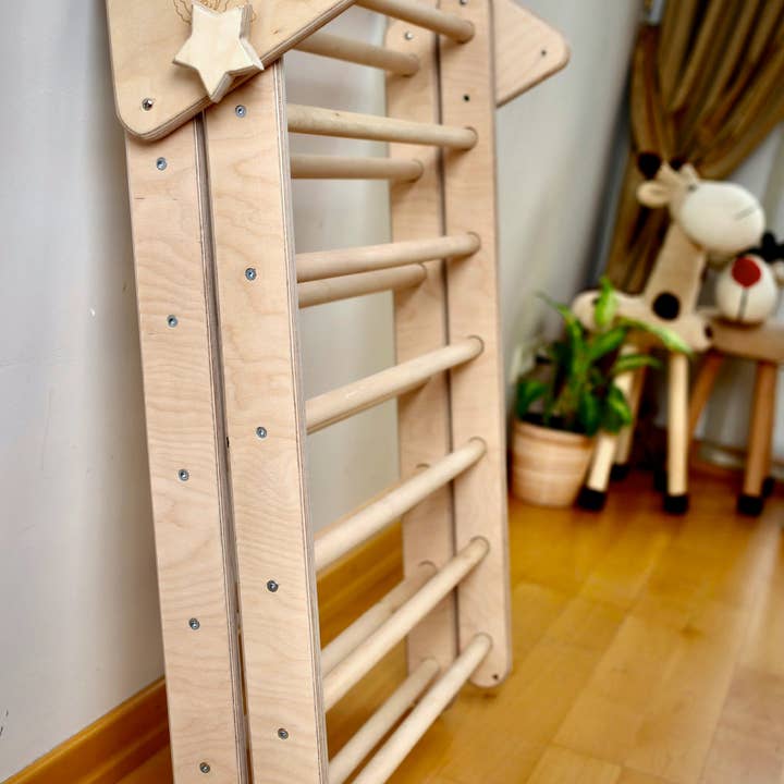 kidodido - Wholesale Wood Toy - Kids - Montessori Climbing Set For Toddler, Climbing Triangle5