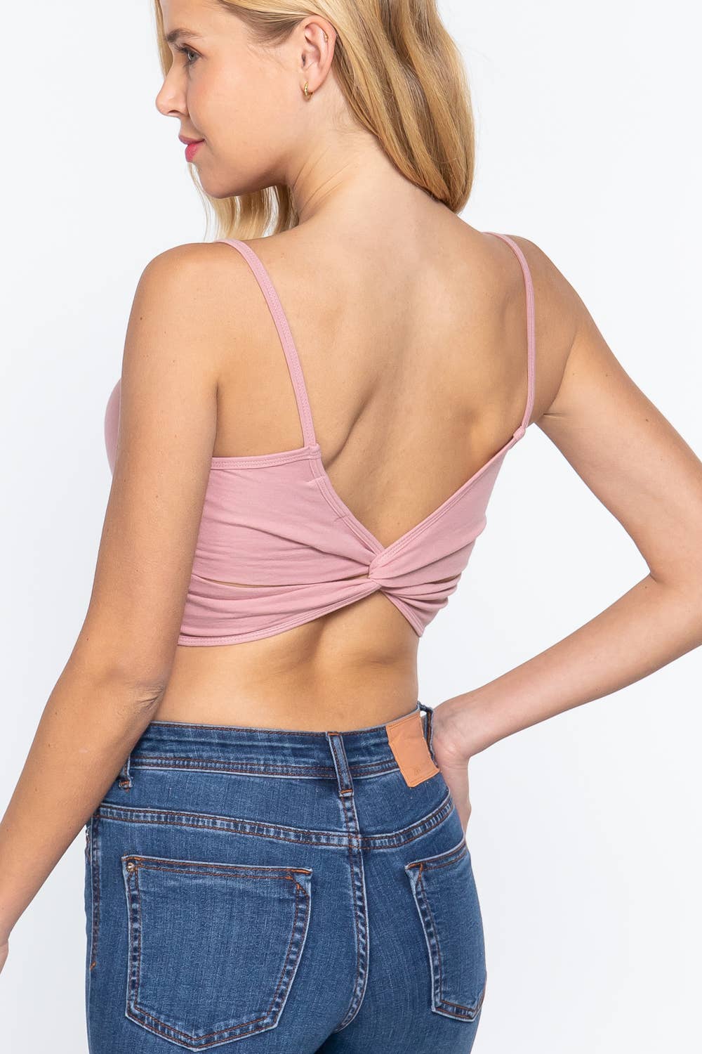 42POPS - Venta al por mayor Camisola - Mujer - , CAMISETA DE TIRANTES CON COPA EXTRAÍBLE AJUSTADA Y ESPALDA RETORCIDA SI-22427