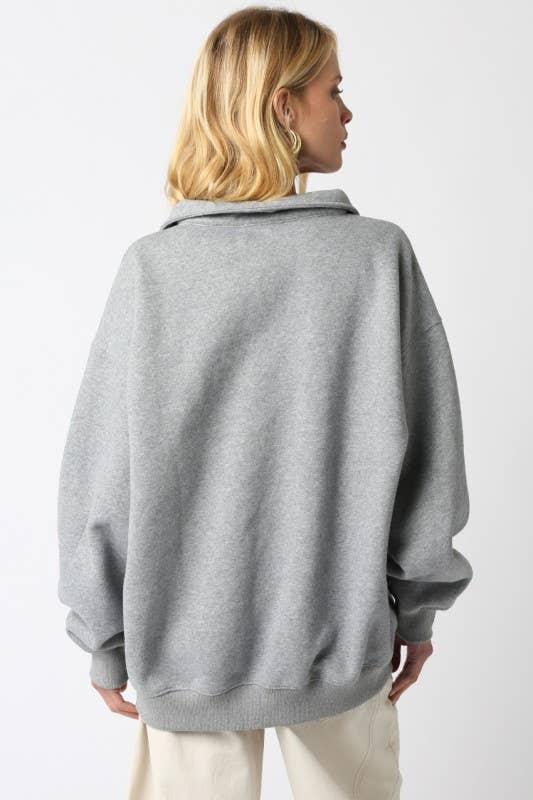 Olivaceous - Wholesale Knit Sweater - Women's - Julie Button Sweater1