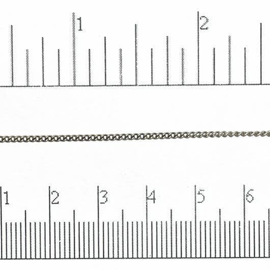Continental Beads - Wholesale Craft Supplies - 1.5mm Fine Curb Chain Sold by The Foot - CH 8412