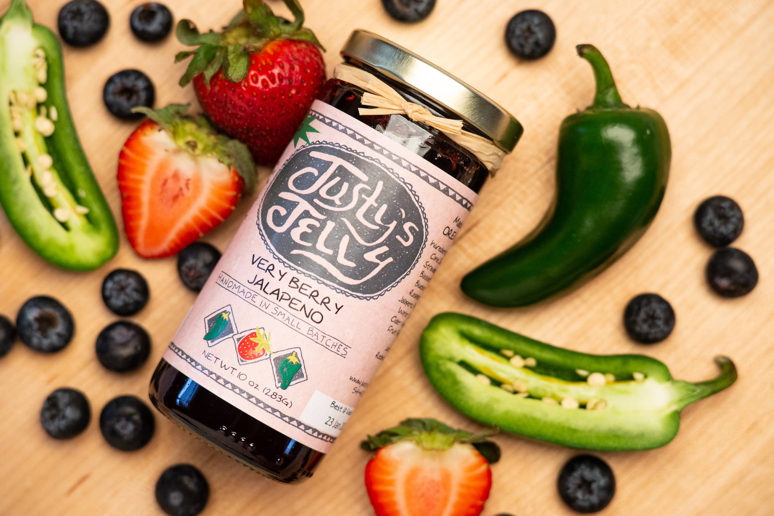 Justy's Specialty Foods - Wholesale Jam/Jelly - Very Berry Jalapeno Jam/Jelly