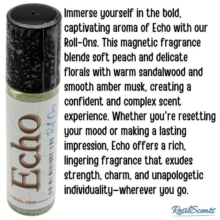 ResilScents WholeSale - Wholesale Travel Candles - Echo ResilDuo™ Bundle – Tranquil Candle (8oz) + Roll-On Oil | Bold Narcissist-Type Scent9
